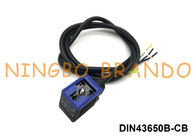 DIN43650B IP67 ขั้วต่อคอยล์โซลินอยด์แบบกันน้ำพร้อม LED