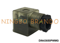 DIN43650A การประหยัดพลังงาน สายเชื่อมคลุมซอลีนอยด์วาล์ว 220VAC 2P+E IP65