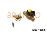 ทองเหลืองสีธรรมชาติก๊าซโซลินอยด์วาล์ว G3 / 4 &amp;#39;&amp;#39; SAE MSV-1090/6 โครงสร้างไดอะแฟรม