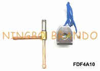 FDF4A10 เครื่องลดความชื้นสารทำความเย็นโซลินอยด์วาล์ว 1/4 &amp;#39;&amp;#39; 6.35 มิลลิเมตร OD AC220V ปกติปิด