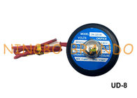 2W025-08 UD-8 1/4 &quot;UNI-D ประเภททองเหลืองวาล์วขดลวดแม่เหล็กไฟฟ้าโดยตรงรักษาการปกติปิด 24VDC 110VAC