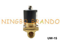 2W160-15 UW-15 1/2 &quot;กึ่งโดยตรง NBR ไดอะแฟรม Uni-D ประเภททองเหลือง Solenoid V Alve 110 โวลต์ AC 12 โวลต์ DC