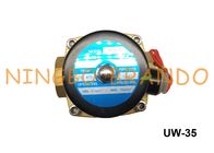 2W350-35 UW-35 1 1/4 &quot;UNI-D ประเภททองเหลืองร่างกาย NBR ไดอะแฟรมปกติปิด Solenoid V Alve AC110V