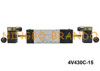 PT 1/2 &quot;4V430C-15 A Irtac ประเภทใกล้ศูนย์ย้อนกลับวาล์วขดลวดแม่เหล็กไฟฟ้า 5/3 Way AC110V AC220V