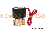 SMC ประเภททองเหลืองวาล์วขดลวดแม่เหล็กไฟฟ้าสำหรับน้ำมัน 3/8 '' VX2120-10 1/2 '' VX2120-15 220VAC 24VDC