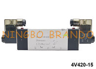 1/2 '' NPT BSPT 5/2 Way 4V420-15 Air Directional Control Solenoid Pneumatic Valve