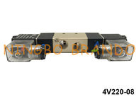 1/4 '' 4V220-08 Airtac Type Pneumatic Solenoid Valve 5 Way 2 Position 220V