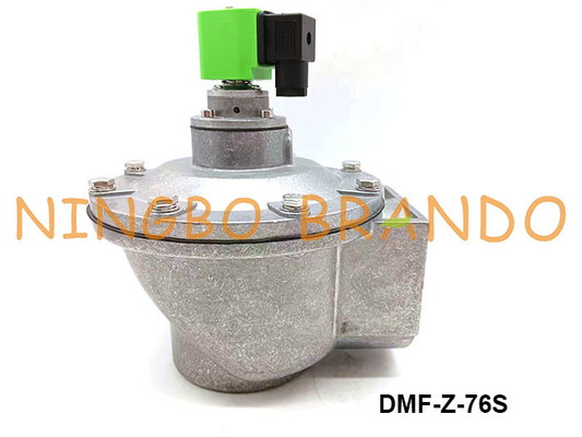 3 นิ้ว DMF-Z-76S SBFEC ประเภทไดอะแฟรมมุมขวาโซลินอยด์วาล์วเจ็ทพัลส์สำหรับเครื่องกรองฝุ่น
