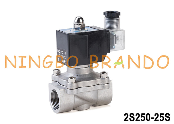 2S250-25 1 'สแตนเลสซอลีนอยด์แวลล์สําหรับน้ําก๊าซน้ํามัน 24V 220V