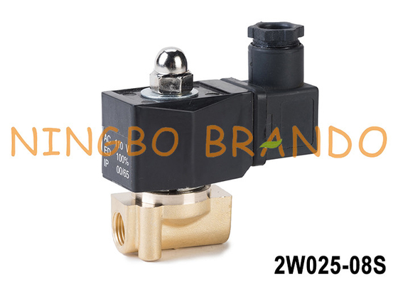 2W025-08 1/8' วาล์วโซเลโนอิดทองแดงด้วย IP65 โคล 12V 24V 110V 220V