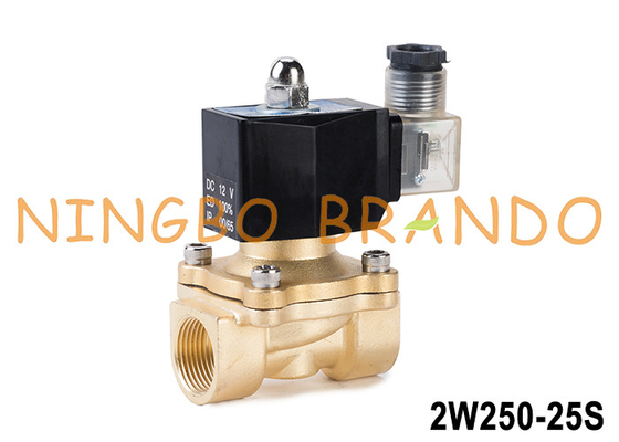 2W250-25 1'' 2 ทาง ปิดปกติ วาล์วซอลีนอยด์น้ําทองแดง 24V 220V