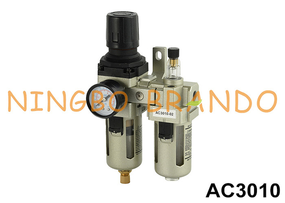 AC3010 1/4' 3/8' กําหนดการกรองอากาศ เครื่องย่อย FR.L การผสม
