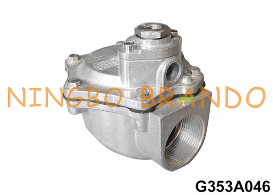 G353A046 มุมขวา 1-1/2' วาล์วเครื่องควบคุมทางไกลสําหรับเครื่องเก็บฝุ่น