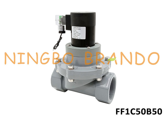 2' CPVC แวลล์ซอลีนอยด์ต่อต้านการเกรดสําหรับสารเคมีกรด แอลคาลี 24V 220V