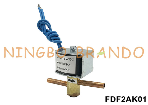FDF2AK01 Sanhua ประเภท NO ระบบเย็นซอลีนอยด์วาล์ว 24V 110V 220V