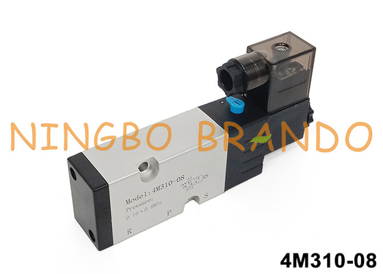 Airtac ประเภท 4M310-08 นามูร พิเล็ต ซอลีนอยด์แวลล์ 5/2 ทาง 24V 220V