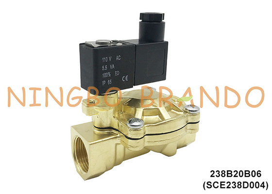 SCE238D004 3/4' ASCO ประเภทไฟฟ้า ทองแดง Solenoid วาล์วสําหรับน้ํา 24V 110V 220V