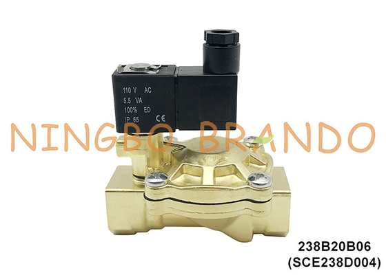 SCE238D004 3/4' ASCO ประเภทไฟฟ้า ทองแดง Solenoid วาล์วสําหรับน้ํา 24V 110V 220V