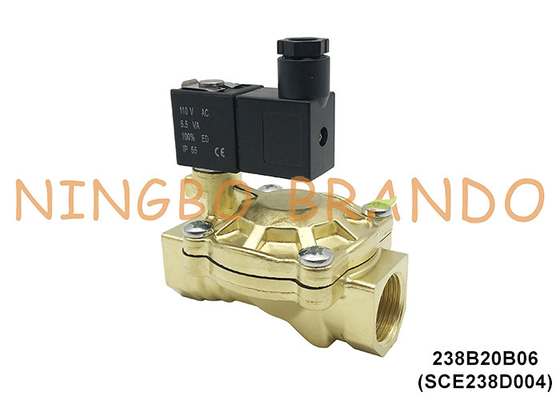 SCE238D004 3/4' ASCO ประเภทไฟฟ้า ทองแดง Solenoid วาล์วสําหรับน้ํา 24V 110V 220V