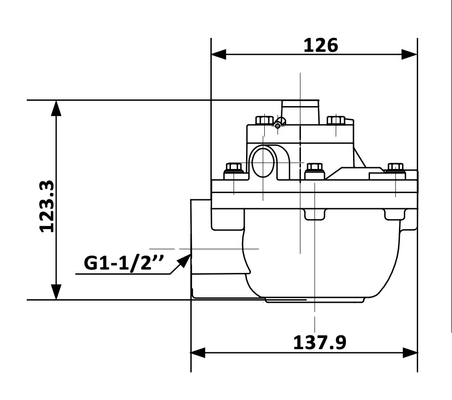 1.5''RCA45T โกเยนประเภท Remote Pilot จีทวาล์วแรงกระแทกสําหรับ Baghouse อุตสาหกรรม