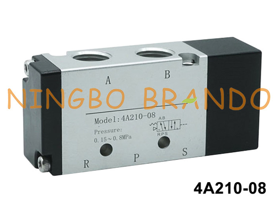 4A210-08 1/4' วาล์วเครื่องบินอากาศแบบปนูเมติก พร้อมร่างของสกัดเหล็กอลูมิเนียม
