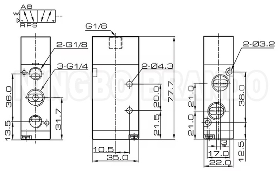 4A210-08 1/4' วาล์วเครื่องบินอากาศแบบปนูเมติก พร้อมร่างของสกัดเหล็กอลูมิเนียม
