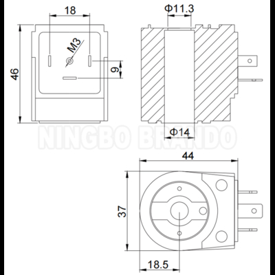 PM-60 โซลินอยด์คอยล์วาล์วแบบพัลส์เจ็ท Taeha Type 24VDC 110VAC 220VAC
