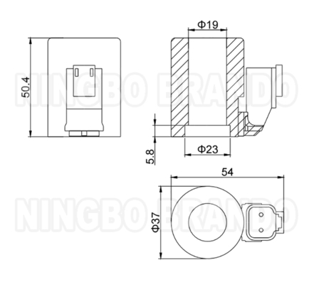 Bosch Rexroth ประเภทไฮดรอลิกซอลีนอยด์ วาล์วโค้ล DC12V DC24V 26W R901050010