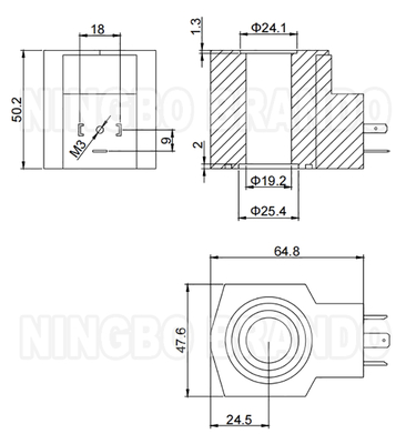 โคลล์ซอลีนอยด์ไฮดรอลิก สําหรับ Yuken DSG-01 ซีรีส 110V 120V 220V 240V