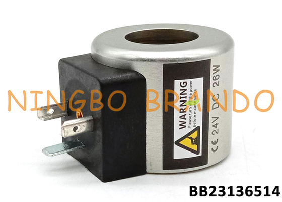 24VDC 26W ไฮดรอลิกซอลีนอยด์วาล์วโค้ลสําหรับ Foton Lovol FR60 Excavator