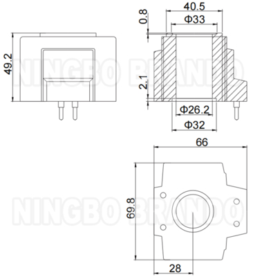 โซลินอยด์คอยล์สำหรับวาล์วโซลินอยด์ไฮดรอลิก Yuken DSG-03 Series AC110V AC220V
