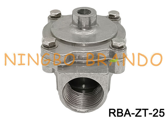 วาล์วไดอะแฟรมพัลส์เจ็ทสำหรับเก็บฝุ่นแบบรีโมทไพลอตขนาด 1 นิ้ว แบบตรง