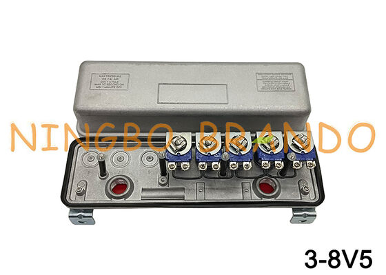 ตู้ควบคุมวาล์วนำร่องระยะไกลของตัวเก็บรวบรวมท่อ 3-8V5 ตัวควบคุม RCA3-8V5 220V 110V 24V