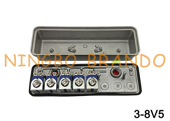 ตู้ควบคุมวาล์วนำร่องระยะไกลของตัวเก็บรวบรวมท่อ 3-8V5 ตัวควบคุม RCA3-8V5 220V 110V 24V