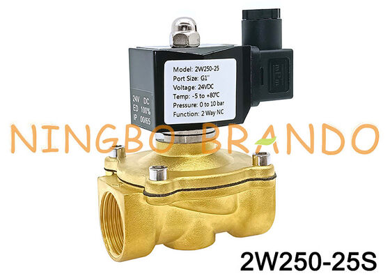 1'' 2W250-25 Normally Closed Brass Solenoid Valve 24V 110V 220V