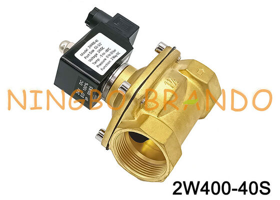 2W400-40 1.5'' Normally Closed Brass Solenoid Valve 24V 110V 220V