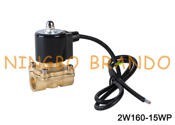 1/2 ''ทองเหลืองกันน้ำโซลินอยด์วาล์วสำหรับเพลงน้ำพุ 24V 110V 220V