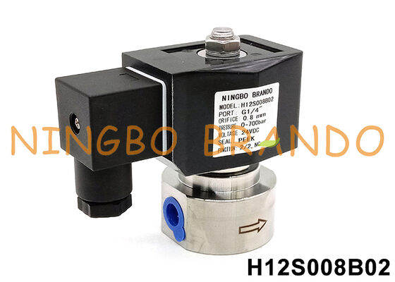 700 bar 10000 PSI High Pressure Solenoid Valve1/4'' 220V 110V 24V 12V