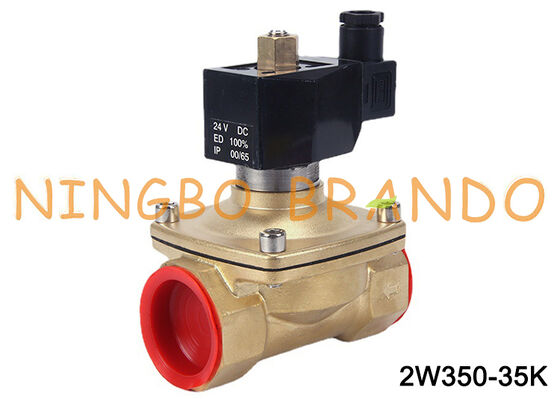 1-1/4 Inch Normally Open Brass Solenoid Valve For Water Air Gas Liquid