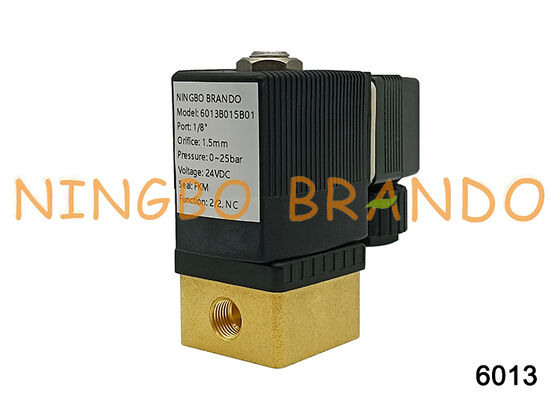 ประเภท 6013 ทองเหลืองทำหน้าที่โดยตรงโซลินอยด์วาล์ว 1/8 '' 1/4 ''