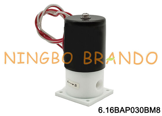 M8 โซลินอยด์วาล์ว PTFE แบบแยกป้องกันการกัดกร่อน DC24V AC220V