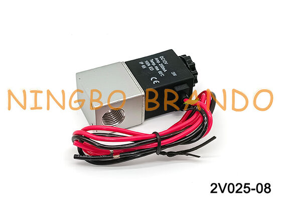 AIRTAC ประเภท 2V025-08 โซลินอยด์วาล์ว 2 ทาง 1/4 '' Flying Leads