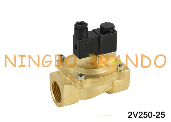 Airtac ประเภท 2V250-25 2 ทางโซลินอยด์วาล์ววาล์วอากาศ AC220V 110V DC12V 24V