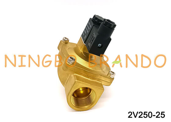 Airtac ประเภท 2V250-25 2 ทางโซลินอยด์วาล์ววาล์วอากาศ AC220V 110V DC12V 24V