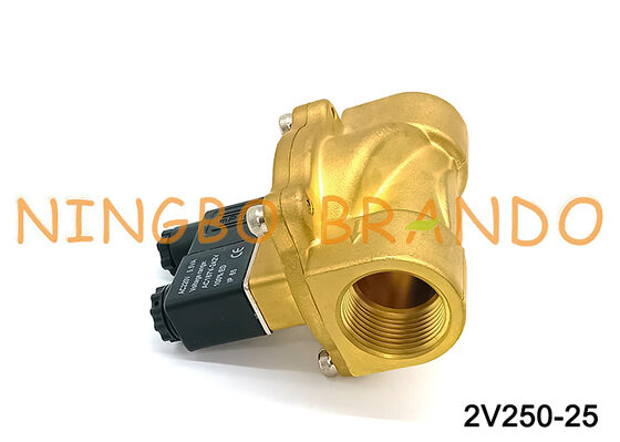 Airtac ประเภท 2V250-25 2 ทางโซลินอยด์วาล์ววาล์วอากาศ AC220V 110V DC12V 24V