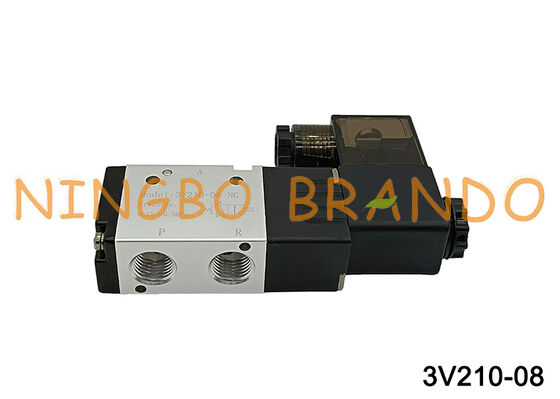 Airtac ประเภท 3V210-08-NC 3V210-08-NO โซลินอยด์วาล์ว 3/2 ทาง 3V200 Series
