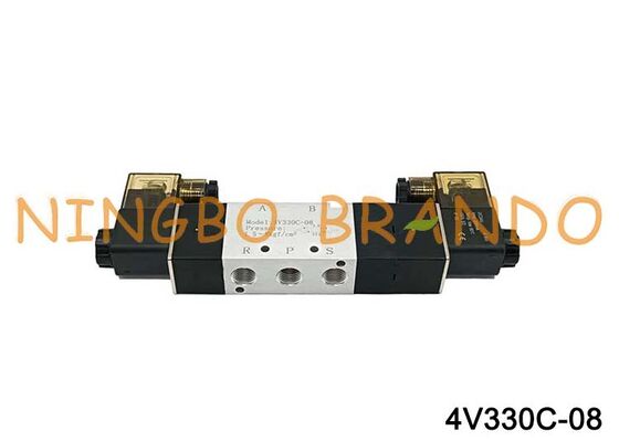 AIRTAC Type Solenoid Valve Air Valve 4V330C-08 DC 12V 24V AC 110V 220V