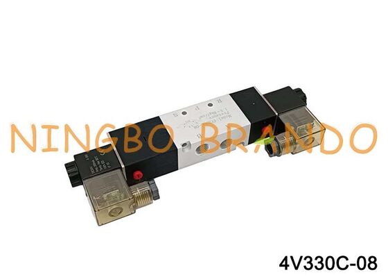 AIRTAC Type Solenoid Valve Air Valve 4V330C-08 DC 12V 24V AC 110V 220V