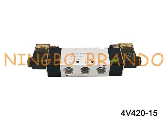 AIRTAC Type Solenoid Valve Air Valve 4V420-15 DC 12V 24V AC 110V 220V