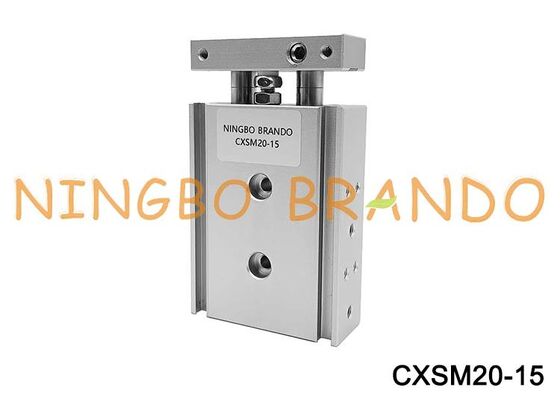 SMC ประเภท CXSM20-15 cyl ท่องเที่ยว Dual Rod กระบอกสูบนิวเมติก 20 มม.เจาะ 15 มม.